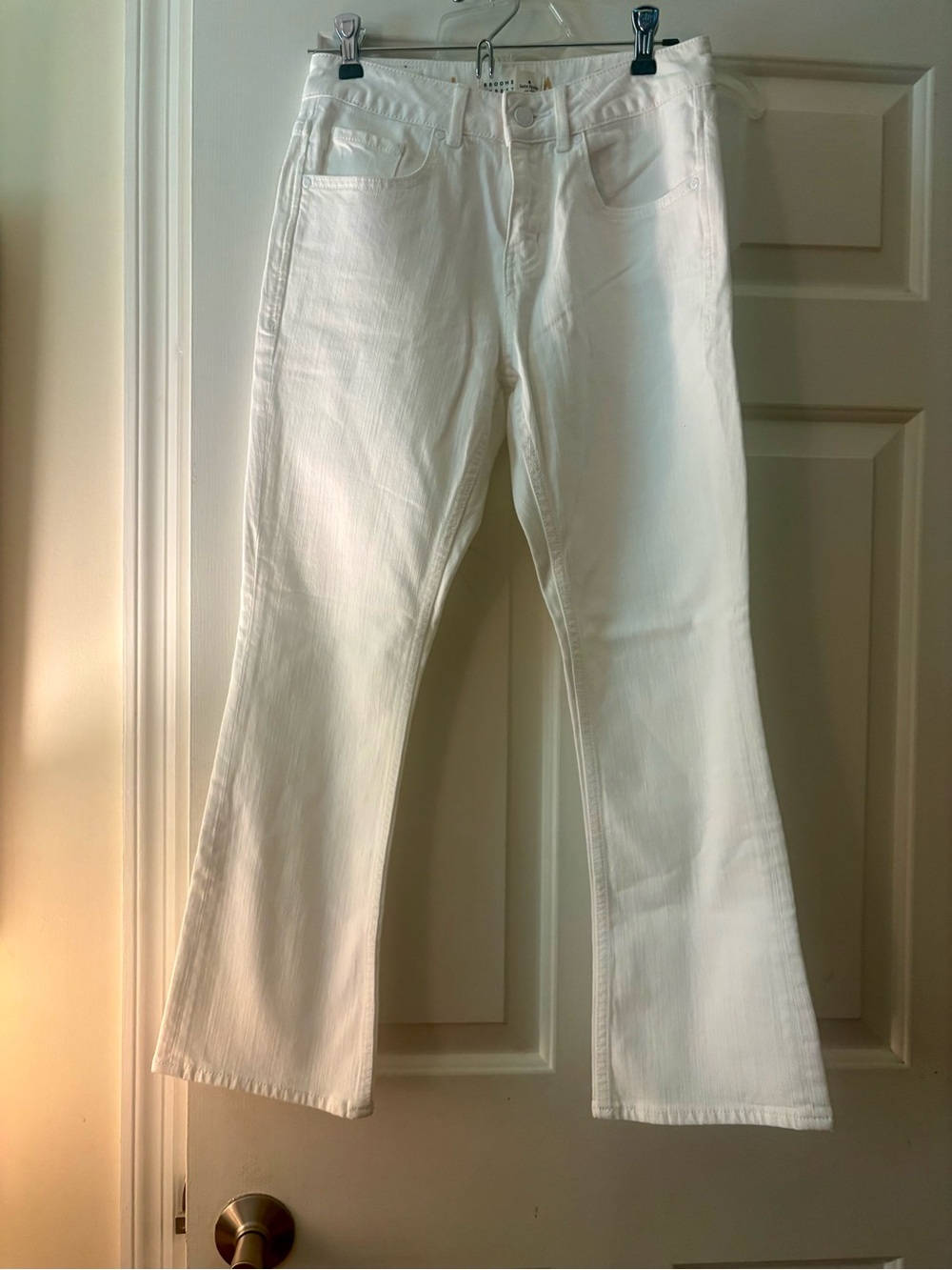 NWT $158 Kate Spade Broome Street Women's  White Bootcut Jeans Size 25